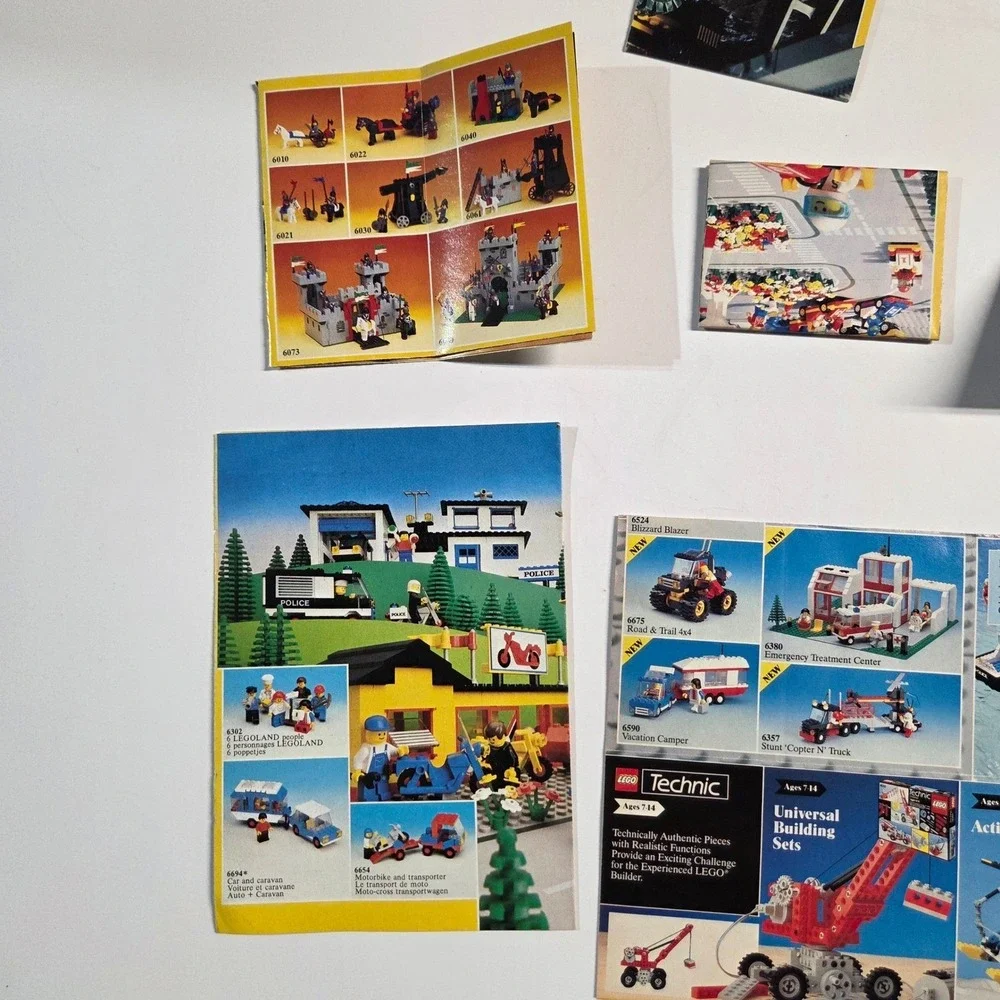 LEGO Vintage Catalog Lot Kids Multicolor Legoland Castle Space Technic 80s 90s